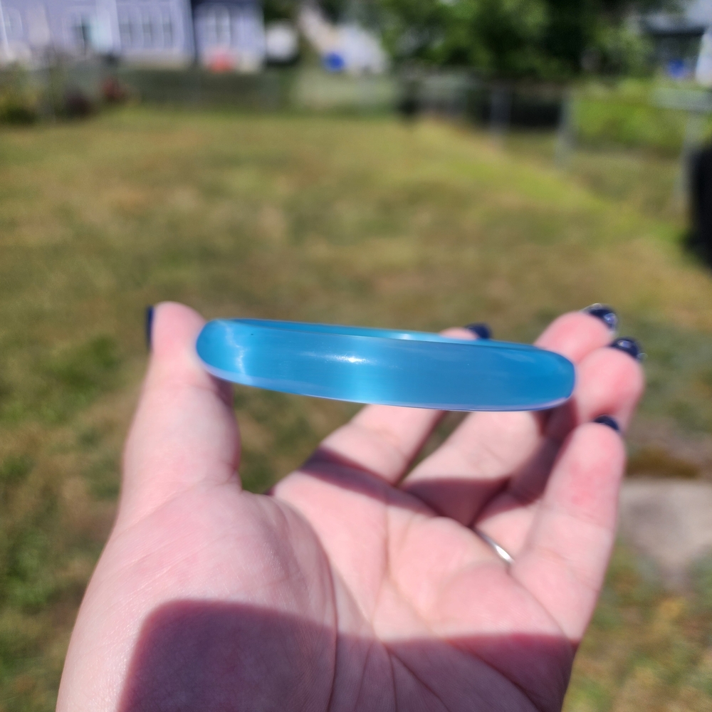 Blue Cat Eye Bangle - image 5